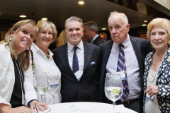 Jack Quinn and Bruce Shirk surrounded by the ladies of Daffodils & Diamonds – Caroline Cole, Betsy Walker Lamond and Nancy Cole