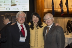 L-R, NFCR scientists, Dr. Laurence Hurley and Dr. Dan Von Hoff, together with Dr. Sujuan Ba