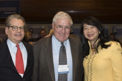 Long-time friends Franklin Salisbury, Terry Sharrer, and Dr. Sujuan Ba enjoy their reunion