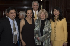 Past Prize winner Dr. Fred Alt and current winner Dr. Mary-Claire King accompany Dr. Sujuan Ba and Mr. Franklin Salisbury