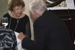 Ms. Betty Locke from California gets acquainted with Mr. Trevor Gardner of Bethesda, Marland