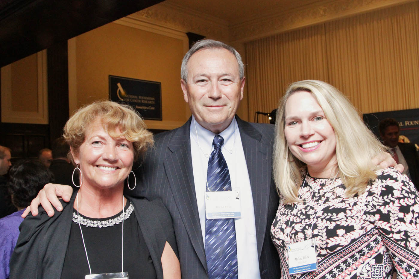 NFCR’s Melissa White along with supporters Arnold and Helen Klein
