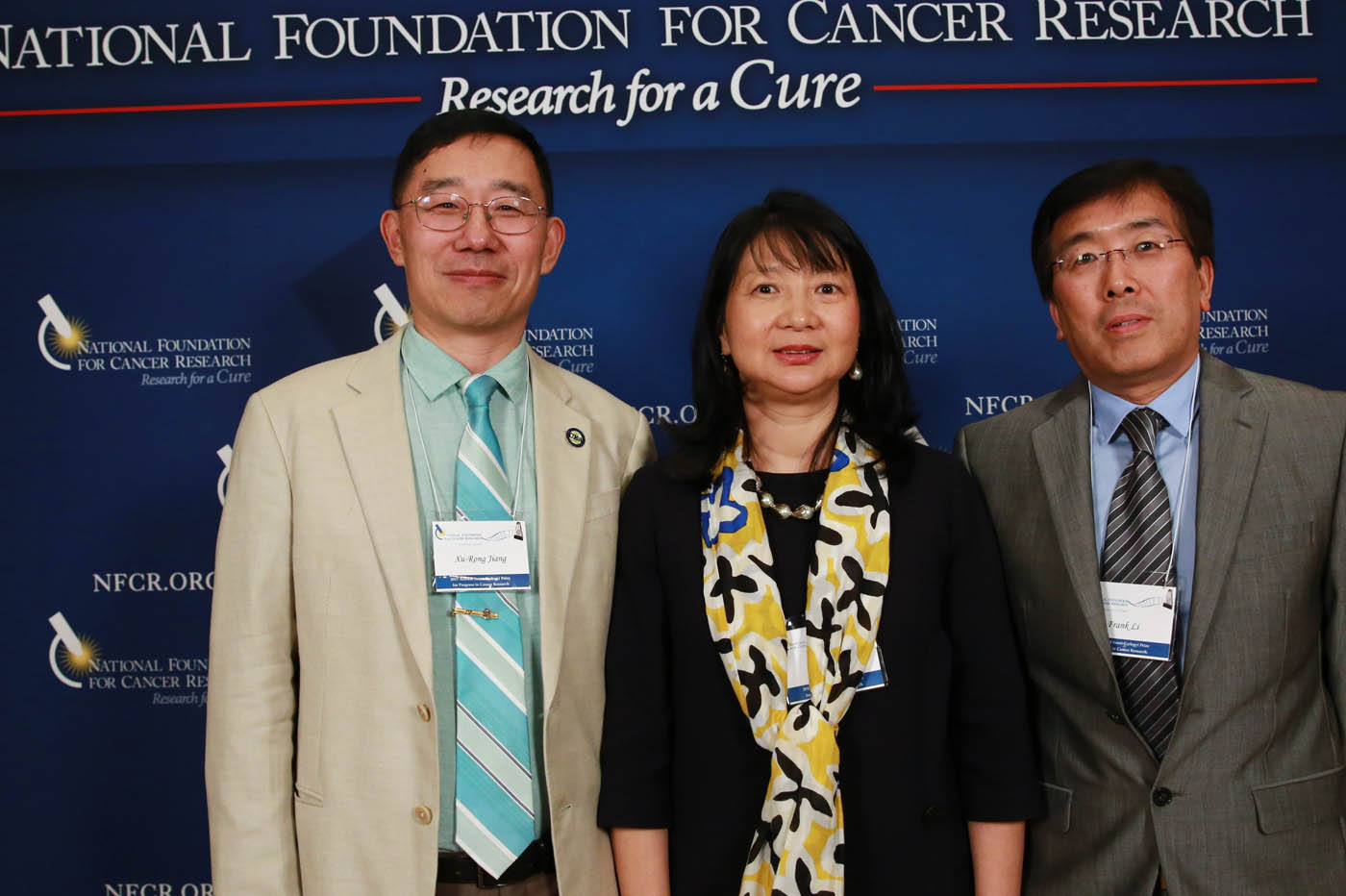 Frank Li and Xu-Rong Jiang from Chinese Biopharmacetical Associaition with Dr. Sujuan Ba