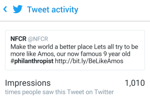 BeLikeAmos cancer research screen capture 1000 views