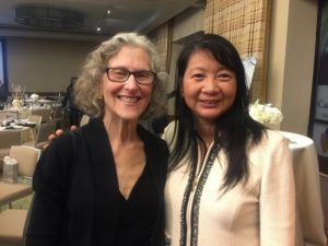 Pictured: G. Bonnie Feldman, Founder of NBTS (left) and Dr. Sujuan Ba