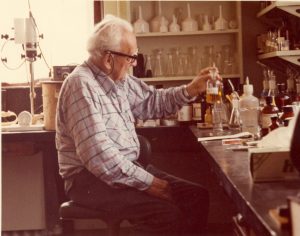 Dr. Albert von Szent-Györgyi in the lab