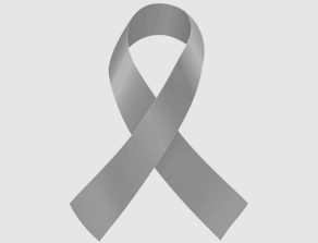 Silver Brain Cancer Ribbon