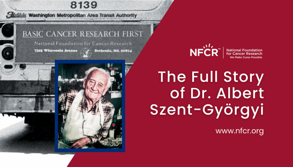 Learn about the Vitamin-C studying, Nobel-Prize winning co-founder of the National Foundation for Cancer Research, Dr. Albert Szent-Györgyi.