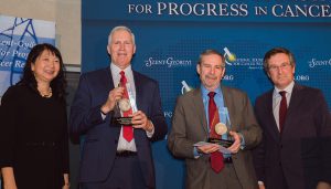 Douglas Lowy & John Schiller, Winners of the 2018 Szent-Györgyi Prize for Progress in Cancer Research Sujuan Ba, John Schiller, Douglas Lowy and Micheal Hall