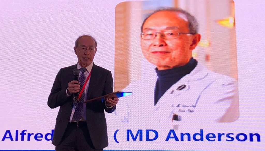 W.K. Alfred Yung on stage at SNO China