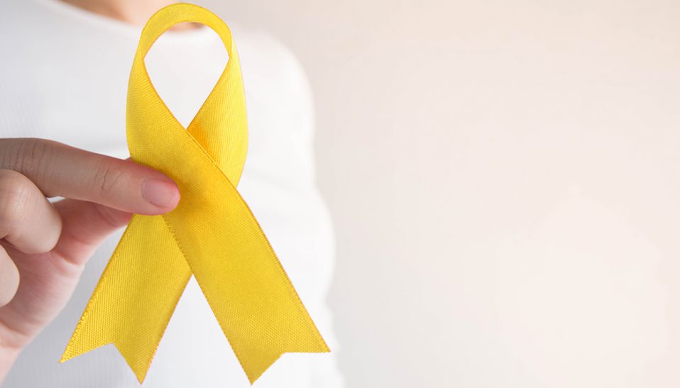 Gold Pediatric Cancer Ribbon