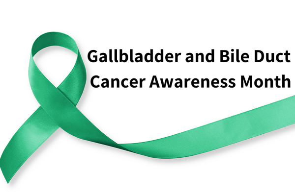 Gallbladder and Bile Duct Cancer Awareness Month Ribbon