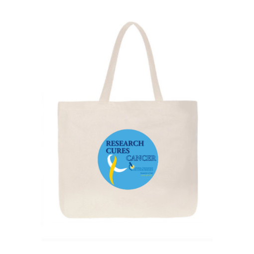NFCR Branded Research Cures Cancer Tote Bag