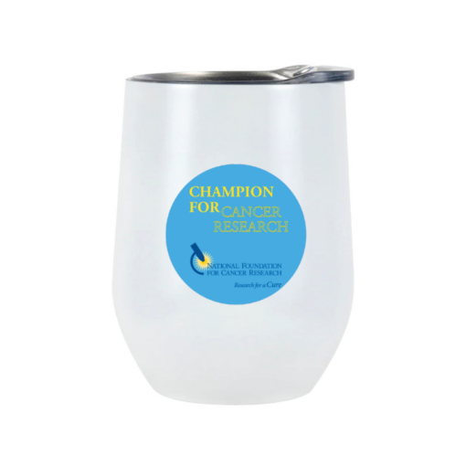 Champion for Cancer Research Travel Wine Tumbler