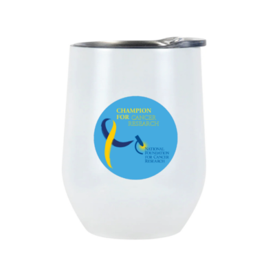 Champion for Cancer Research Travel Wine Tumbler