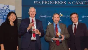 Douglas Lowy & John Schiller, Winners of the 2018 Szent-Györgyi Prize for Progress in Cancer Research Sujuan Ba, John Schiller, Douglas Lowy and Micheal Hall