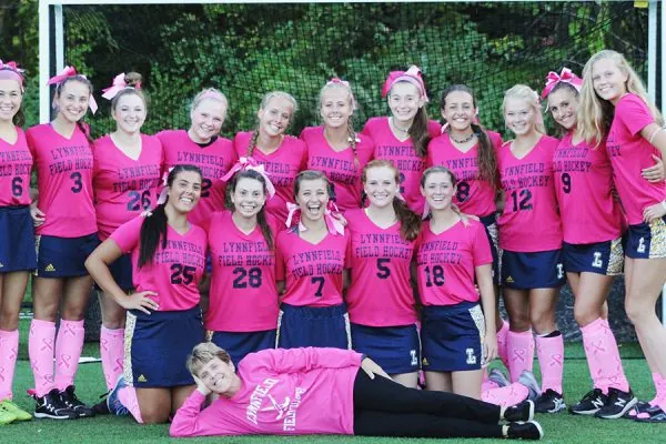 Lynnfield field hockey cancer awareness game