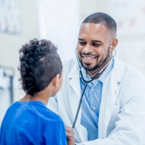 doctor with patient
